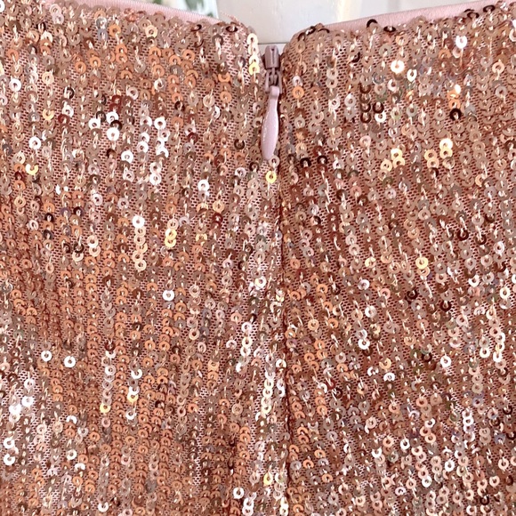 TULAROSA Rose Gold Sequins Skort - Picture 13 of 16